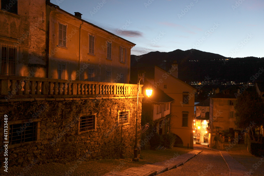 Poster ITALY PIEMONT ORTA LAKE