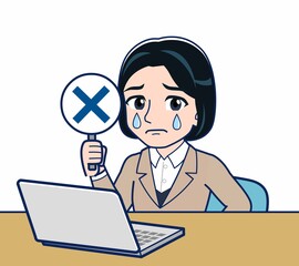 ビジネススーツを着た若い女性