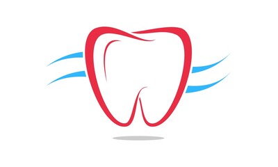 Obraz premium Fresh tooth elegant logo