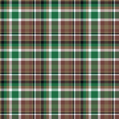 Plaid seamless pattern. Vector background of textile ornament. Flat fabric design.