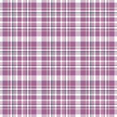 Plaid seamless pattern. Vector background of textile ornament. Flat fabric design.