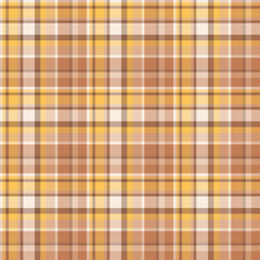 Plaid seamless pattern. Vector background of textile ornament. Flat fabric design.