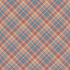 Plaid seamless pattern. Vector background of textile ornament. Flat fabric design.