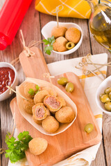 Ascoli stuffed olives. 