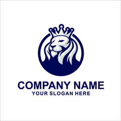 king lion logo vector