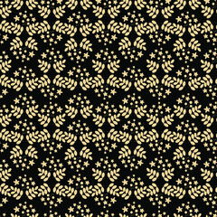 A seamless pattern with floral elements for apparel, stationery, textiles, fabric, wrapping paper. Vector flat  illustration, EPS 10.  