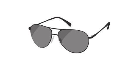 Black and White Aviator Glasses. Vector isolated Illustration of Aviator Glasses