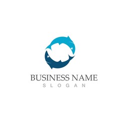 Shark illustration Logo