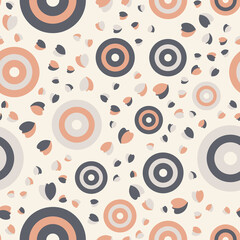 Naklejka premium Seamless abstract pattern. Beautiful texture for textile or paper print. Vector illustration. Cute colorful background.