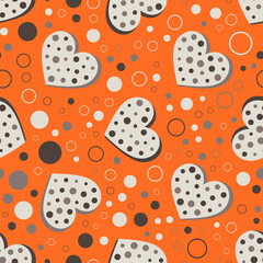 Seamless abstract pattern. Beautiful texture for textile or paper print. Vector illustration. Cute colorful background.