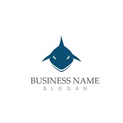 Shark illustration Logo