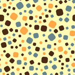 Seamless abstract pattern. Beautiful texture for textile or paper print. Vector illustration. Cute colorful background.