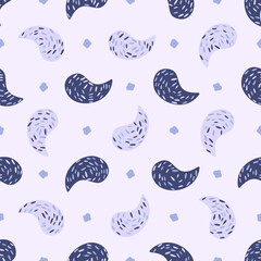 Abstract seamless pattern. Beautiful for textile, paper print, scrapbooking or wallpaper. Vector illustration. Cute colorful background.