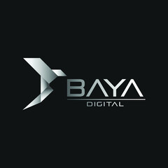 A logo with a Baya bird for digital industry. modern vector logo.