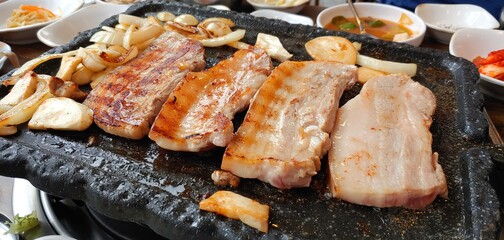 grilled pork ribs