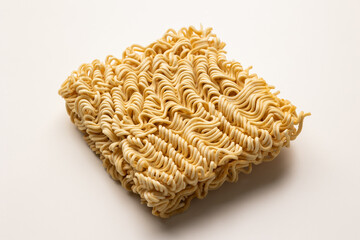 Crispy instant noodle salty. Snacks Fast food or junk food snacks unhealthy concept.