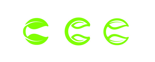 green minimalist C logo with leaf