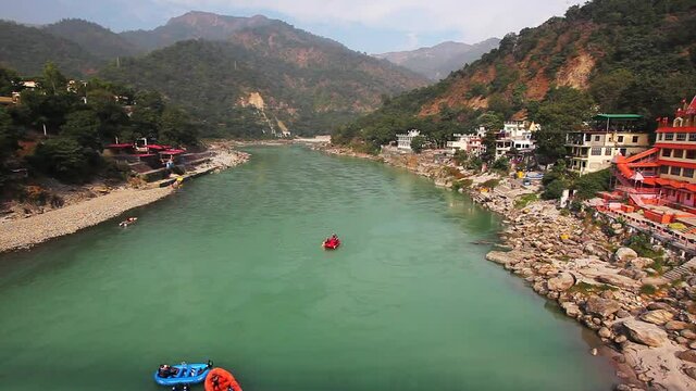 Ganga river in Rishikesh, India