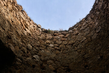 view of the sky from the dungeon