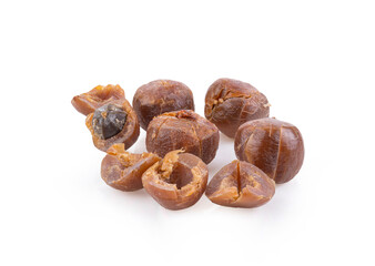 Preserve indian gooseberry on white background