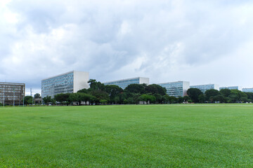 Fototapeta premium esplanade of ministries in the Federal District, Brasilia, Brazil