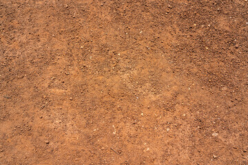 Dirt, terrain or gravel stone road surface pattern in outdoor environmental. Background and textured photo. - Powered by Adobe