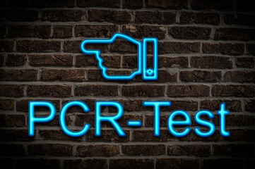 Leuchtreklame PCR Test