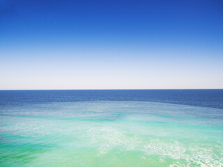 Aqua Atlantic ocean during the late afternoon at Central Florida USA