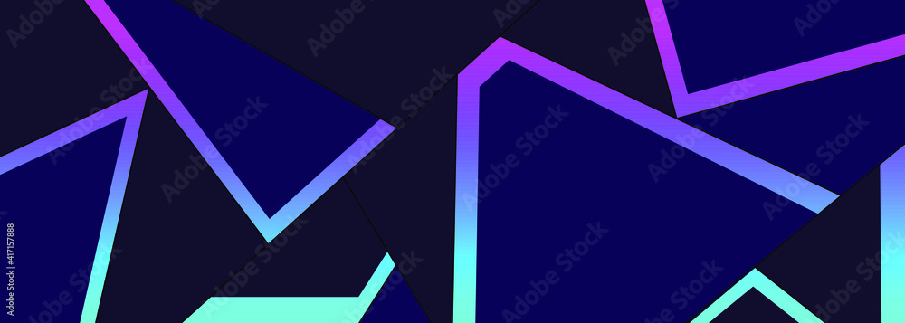 Poster dark black and neon mosaic background. modern abstract technology vector background eps 10
