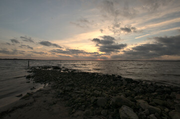 Sonnenuntergang beim Dümmer See