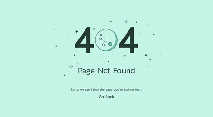 page not found 404 error concept on the website screen and having problems due to broken web page, vector flat illustration