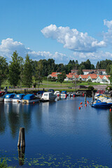 Vertical landscape of the lake in Sunne, Värmland in Sweden
