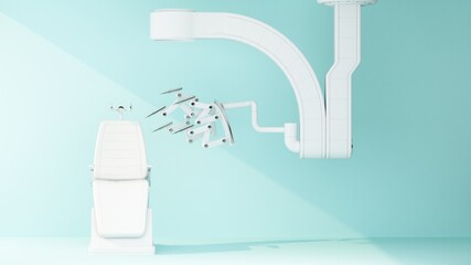 robotic medical equipment with chair