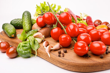 Obraz na płótnie Canvas Variety of vegetarian healthy eating food ingredients