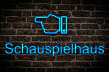 Leuchtreklame Schauspielhaus