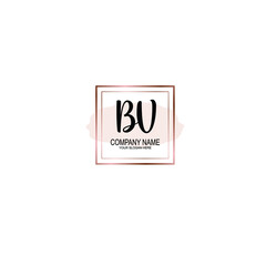 Letter BV Beautiful handwriting logo
