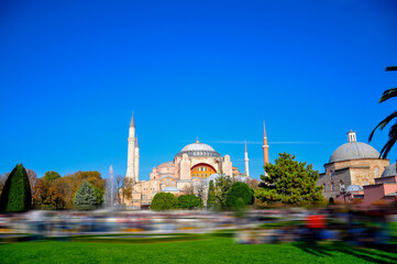 Hagia Sophia mosque in sultanahmet, Istanbul, Turkey.