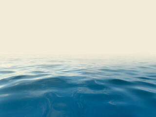 Blue Sea wave and cloud sky. Relax Nature water background.