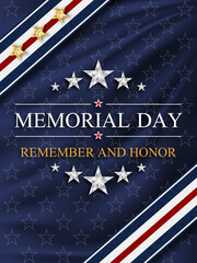 Memorial day background with awards for bravery . National holiday of the USA. - obrazy, fototapety, plakaty