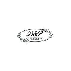 Letter DP Beautiful handwriting logo