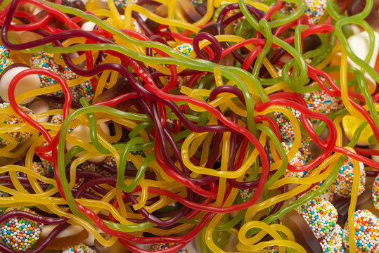 Tasty jelly sweets. Top view. © Nikolay