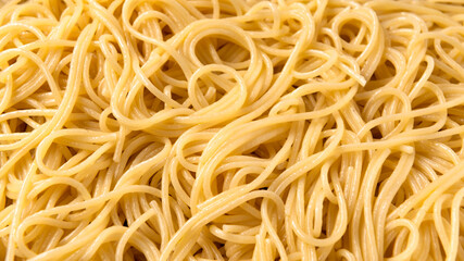 Sfondo di spaghetti con aglio, olio e peperoncino, Cucina Italiana