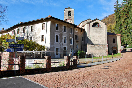 La Badia di San Gemolo a Ganna in provincia di Varese, Lombardia.