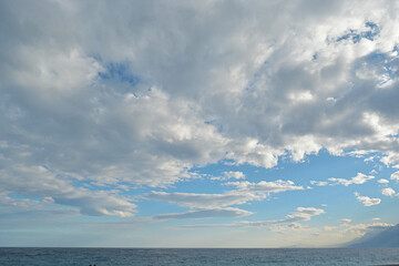 Beautiful blue sky and clouds