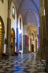 Interior of Cathedral of San Cristobal de La Laguna. Tenerife, Canary Islands.