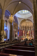 Fototapeta premium Interior of Cathedral of San Cristobal de La Laguna. Tenerife, Canary Islands.