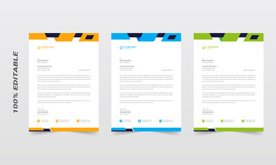 Obraz premium Letterhead template. Business letterhead design template 