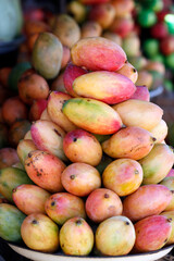 Mangoes for sale at maket.  Lome. Togo.  15.05.2019