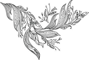 abstract, dragon, design, art,