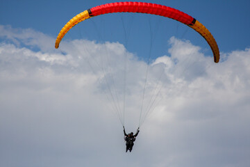 paraglider in the sky